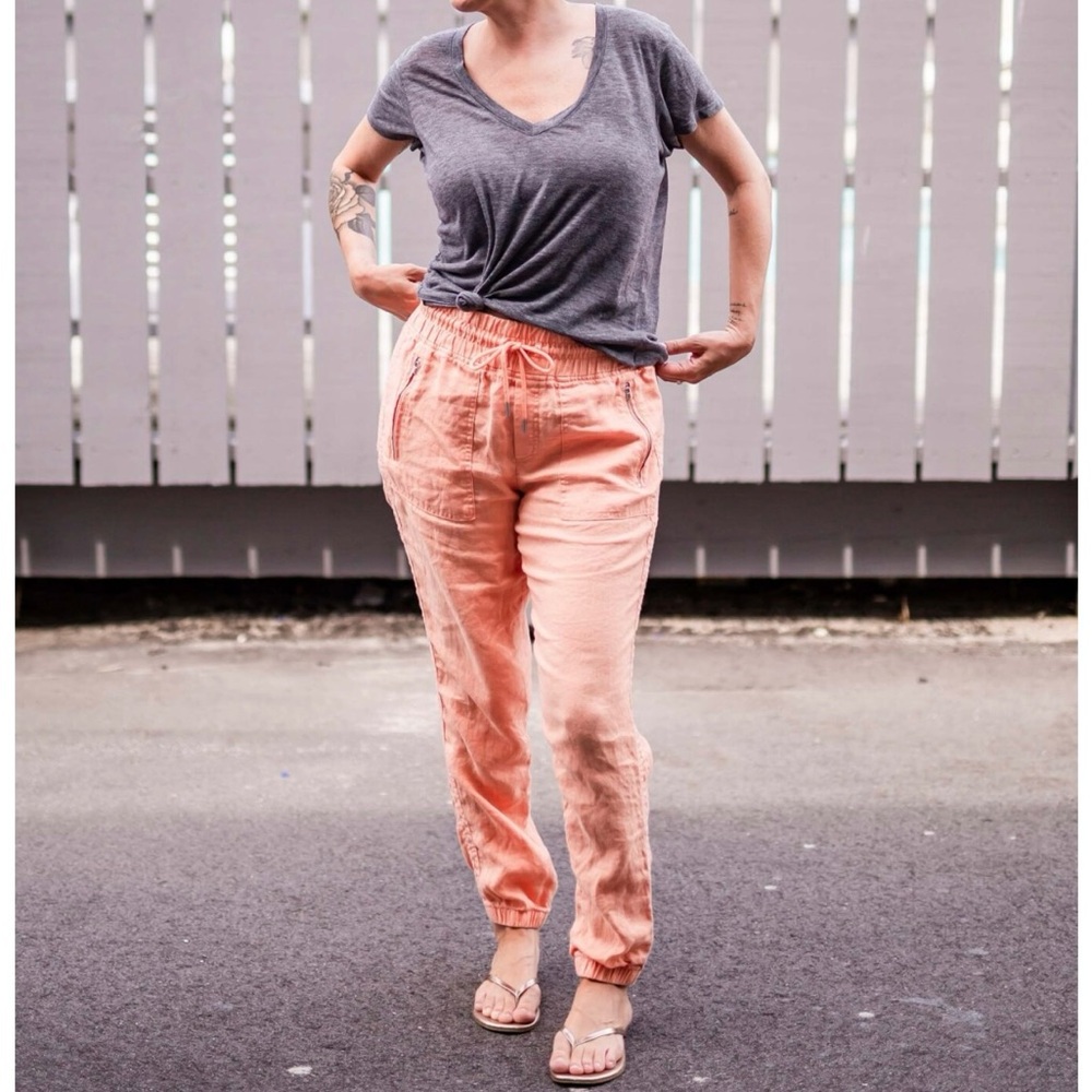 Athleta Cabo Linen Joggers